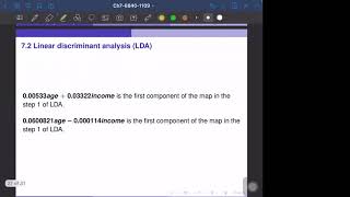 6840-11-09-6: Ch.7.2 - Linear Discriminant Analysis - An example