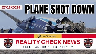 REALITY CHECK 27/12 - Russia Downs Passenger Plane! Power Cables Cut!  (TEST PILOT SHOW)