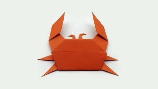 How To Make A Simple Origami Crab | Origami Paper Crab for Beginners | DIY Paper Animal