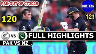 Pakistan Vs New Zealand Icc Champion Trophy Match Full Highlights 2025 | Pak Vs Nz