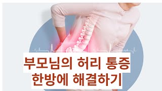 부모님 허리 통증 한방에 해결 하세요