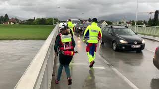 Überschwemmung in Vorarlberg: Rhein läuft ins Vorland über