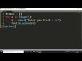 How to take user input in a list in Python