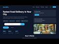 Create a Food Delivery Website Using HTML CSS JavaScript | Beginner Full Project Tutorial