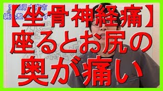 【坐骨神経痛】座るとお尻の奥が痛い！坐骨神経痛の原因鑑別法