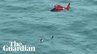 Hurricane Milton: US Coast Guard rescues man clinging to ice chest in Gulf of Mexico