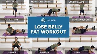LOSE BELLY FAT WORKOUT | Lose Belly Fat Exercise 10 Minutes | Belly Fat Burn Workout | HealthifyMe