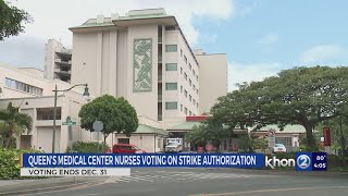 Nurses at Queen’s Medical Center vote on potential strike amid contract dispute