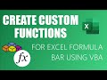 Create Custom Formulas In Excel Using VBA
