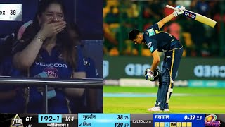 shubman gill 129 run against MI , sara tendulakr amazing reaction😘 on shubman ❤️