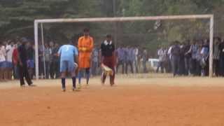 RVCE  vs BMSCE Football Penalty shootout , Momentum 2014