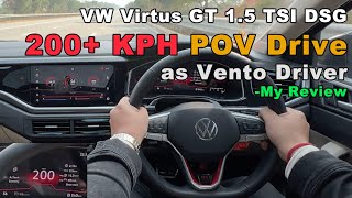 VW Virtus GT: 200+ KPH Hyperdrive Control \u0026 Stability Test Review by Vento Owner