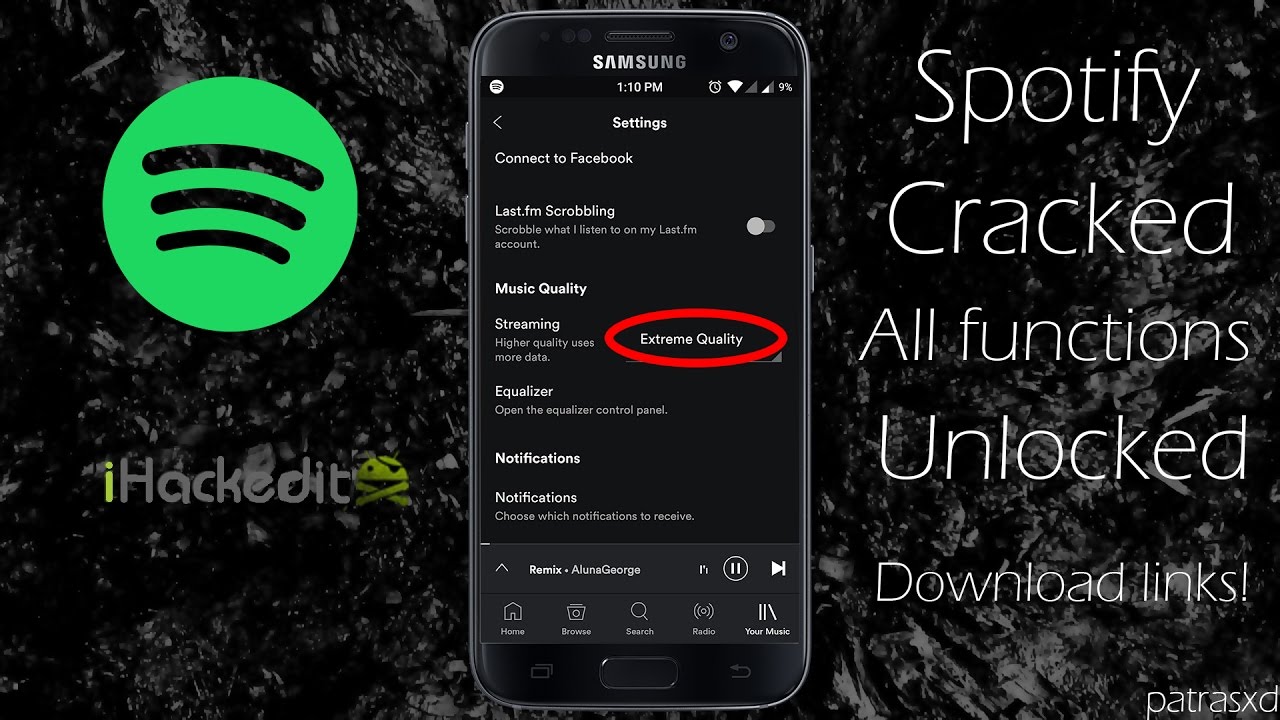 Hacked Spotify App Ergear