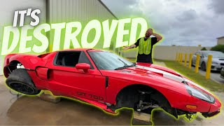 I Found A DESTROYED Ford GT At Copart Salvage Auction!