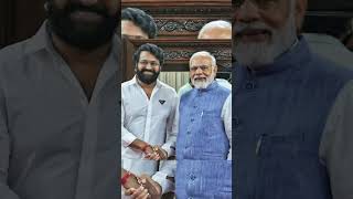 PM Modi ji meets kantara movie hero rishabh Shetty n Yash in Bangalore #pmmodi #yash #rishabshetty