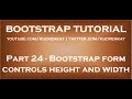 Bootstrap form controls height and width