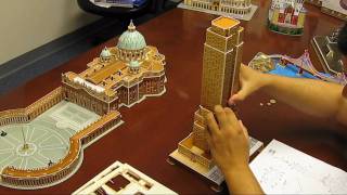 CF048H 3D Puzzle Empire State Building assembly instruction HD part2