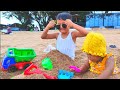 RARE BIKIN ISTANA PASIR 💖LALU BERENANG DI PANTAI SANUR💖RARE Channel