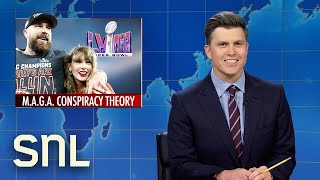 Weekend Update: MAGA's Taylor Swift Super Bowl Conspiracy, Trump's $50 Million Legal Fees - SNL