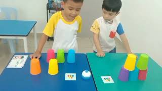 Preschool Orientation Week 2024 | Minggu Orientasi Tadika | Kids game challenge | Cup stacking games