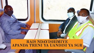 RAIS NDAYISHIMIYE WA BURUNDI ATEMBELEA SGR, “HII NI ZAWADI YA WATANZANIA KWA WARUNDI”