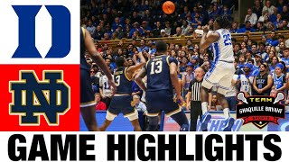 #9 Duke vs Notre Dame Highlights | NCAA Men's Basketball | 2024 College Basketba