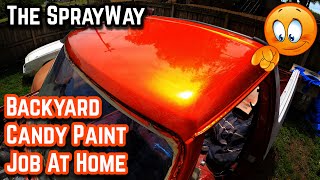 How To Spray Candy Paint - Kandy Tangerine / Orange Over Silver Micro Metal Flak