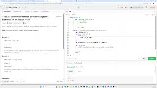 3423 Maximum Difference Between Adjacent Elements in a Circular Array | using C++ & RUST