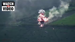 Ukraine Releases Drone Footage Showing Attacks South of Izyum