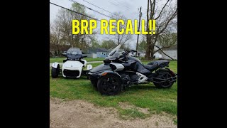 BRP RECALLS ALL 2015-2018 SPYDERS!