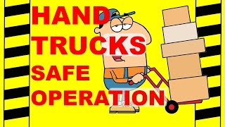 HAND TRUCK SAFE OPERATION - SAFETY TRAINING VIDEO - BACK INJURY, BACK STRAINS \u0026 SPRAINS