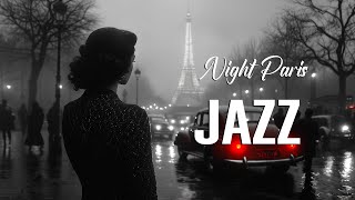 Swing Jazz \u0026 Classic Cars 🚗 A Night Stroll Through 1940s-1950s Parisian Streets in Vintage Style