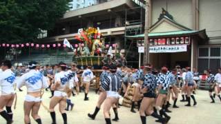 2012年博多祇園山笠「流舁き～櫛田入り」●土居流　（2012.7.10）