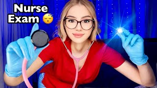 ASMR Nurse Exam In BED ♥ Full Body Exam Medical Roleplay, ASMR For Sleep, Personal Attention ⚕️