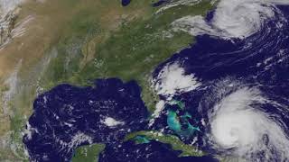 Satellite Animation Shows Hurricane Maria and Post-Tropical Storm Jose