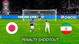 Iran vs Japan | Penalty Shootout 2024 |  #AsianCup2023 Quarter Finals | eFootball PES