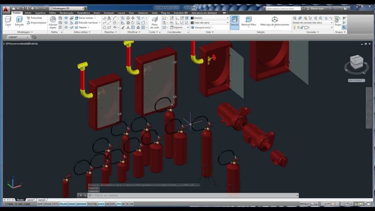 Biblioteca De Peças Em 3 D Para Projetos No Autocad - YouTube