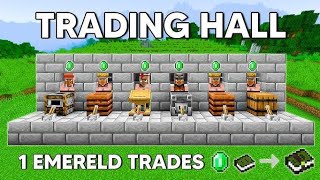 let's make Trading Hall Minecraft 🔴