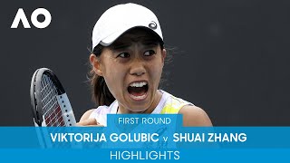 Viktorija Golubic v Shuai Zhang Highlights (1R) | Australian Open 2022