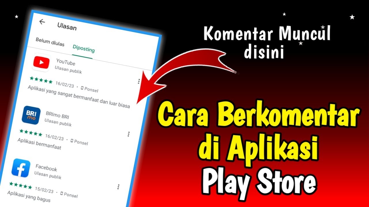 Cara Memberikan Komentar Di Aplikasi Play Store | Berikan Rating Dan ...