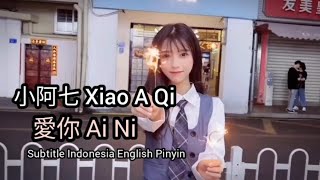 ♥️ 愛你 Ai Ni ♥️ 小阿七 Xiao A Qi (Subtitle Indonesia English Pinyin)