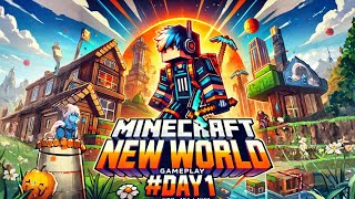 MINECRAFT NEW WORLD GAMEPLAY #DAY1