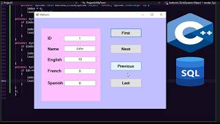 Build .NET Style Data Navigation in C++ with SQL Server | Full Source Code on GitHub