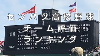 2022センバツ高校野球『各チームの評価ランキング』スポーツ各紙評価　2022春