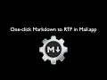 one click markdown to rtf demo