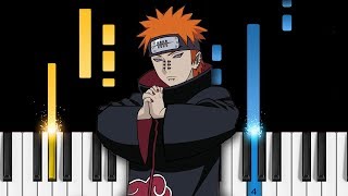 Naruto Shippuden - Girei (Pain's Theme) - EASY Piano Tutorial
