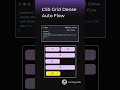 CSS Grid Dense Auto Flow