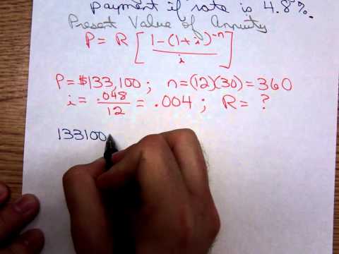 Math 1324 Finding Mortgage Payment Math 1324 Finding Mortgage Payment
