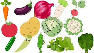 Learn vegetables Name // Vegetables Name in English// Basic English Learning