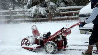 First snow with Gravely L8 - 2